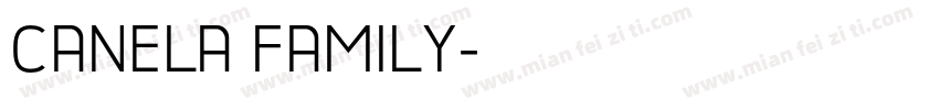 CANELA FAMILY字体转换